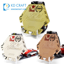 Design de alta qualidade seu próprio metal europa medalhas de competição esportiva 1º lugar 2º lugar 3º lugar prêmio medalhas medalha personalizada